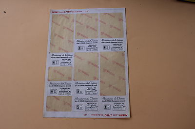 XC 1 board 7 ex numbered label miniatures castle Ferrari 315 S 1957 Heco