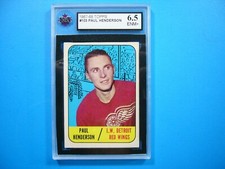 1967/68 TOPPS NHL HOCKEY CARD #103 PAUL HENDERSON KSA 6.5 EX/NM+ SHARP!! 67/68