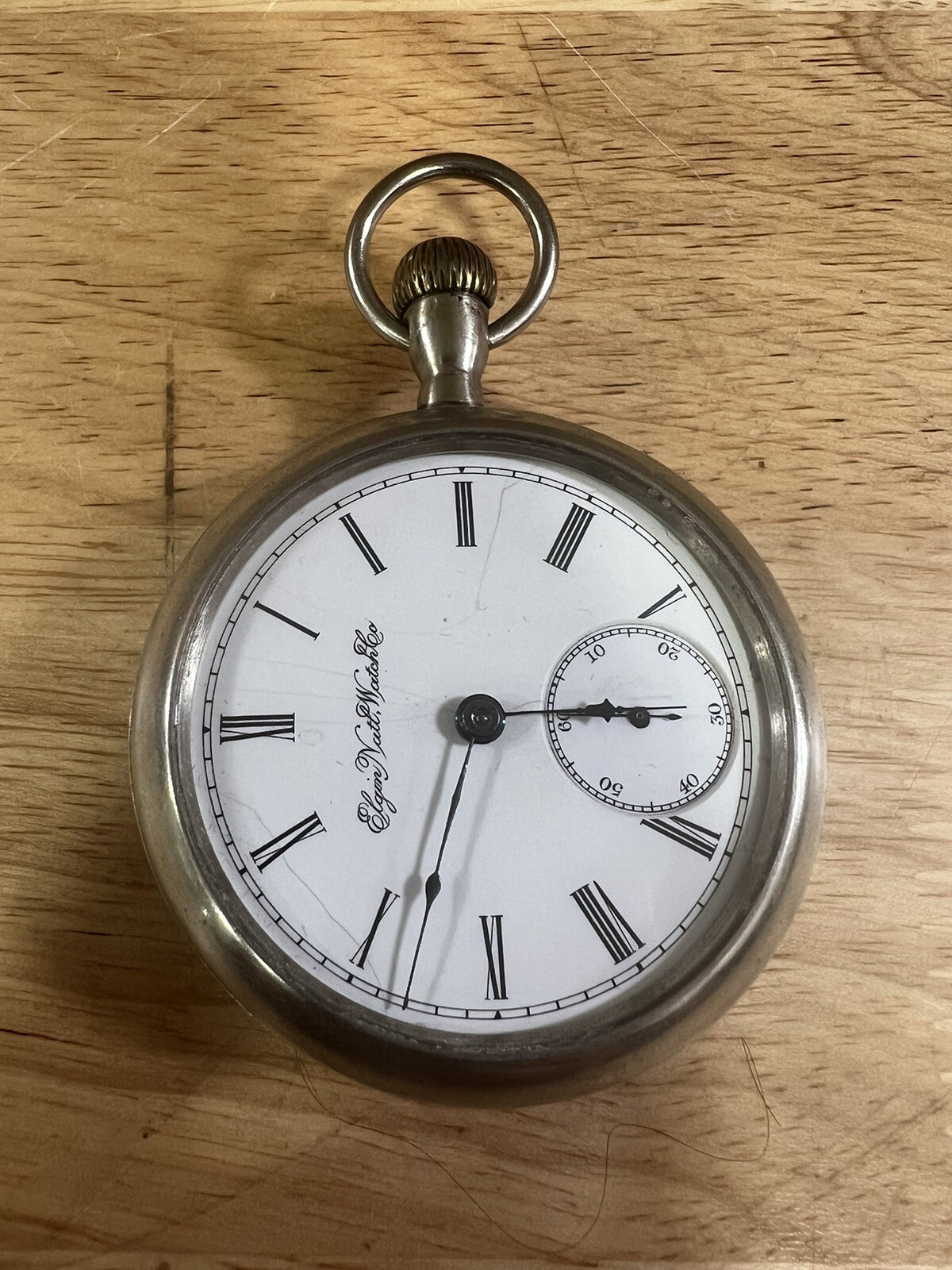 Antique Elgin Pocket Watch Silver No. 1482394