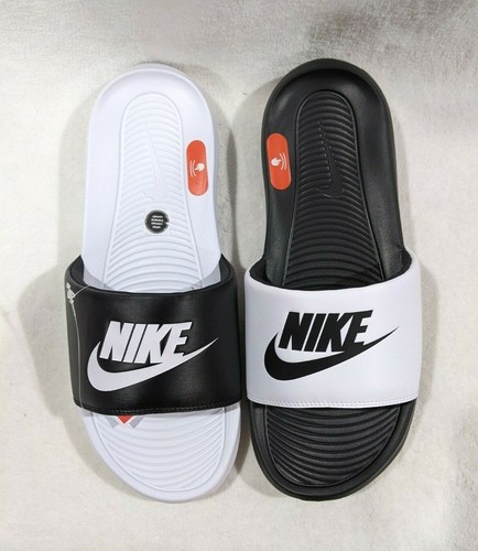 Black Men's Slides Sandals - Size 
