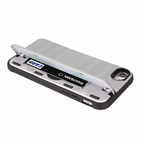 Funda protectora híbrida a prueba de golpes con ranura para tarjetas con soporte para tarjetas para iPhone 6s 7/8 7Plus - Imagen 40 de 58