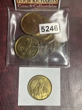 Dealer Lot. 10 Brass “Angel” Tokens. Just In Time For Christmas! 25mm T5246