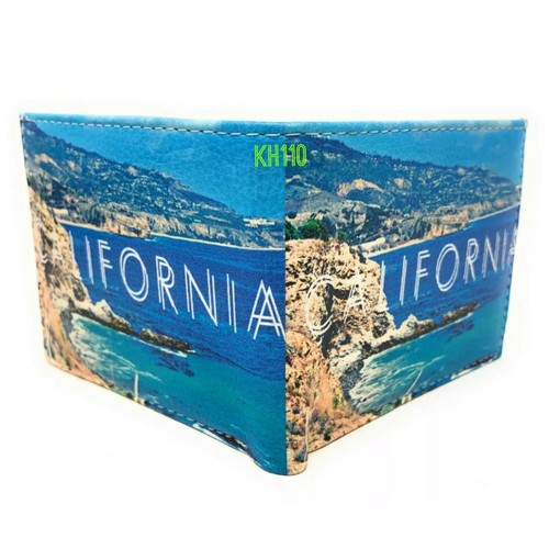 California Beach Printed Handcrafted Bi-Fold Wallet - Bild 6 von 6