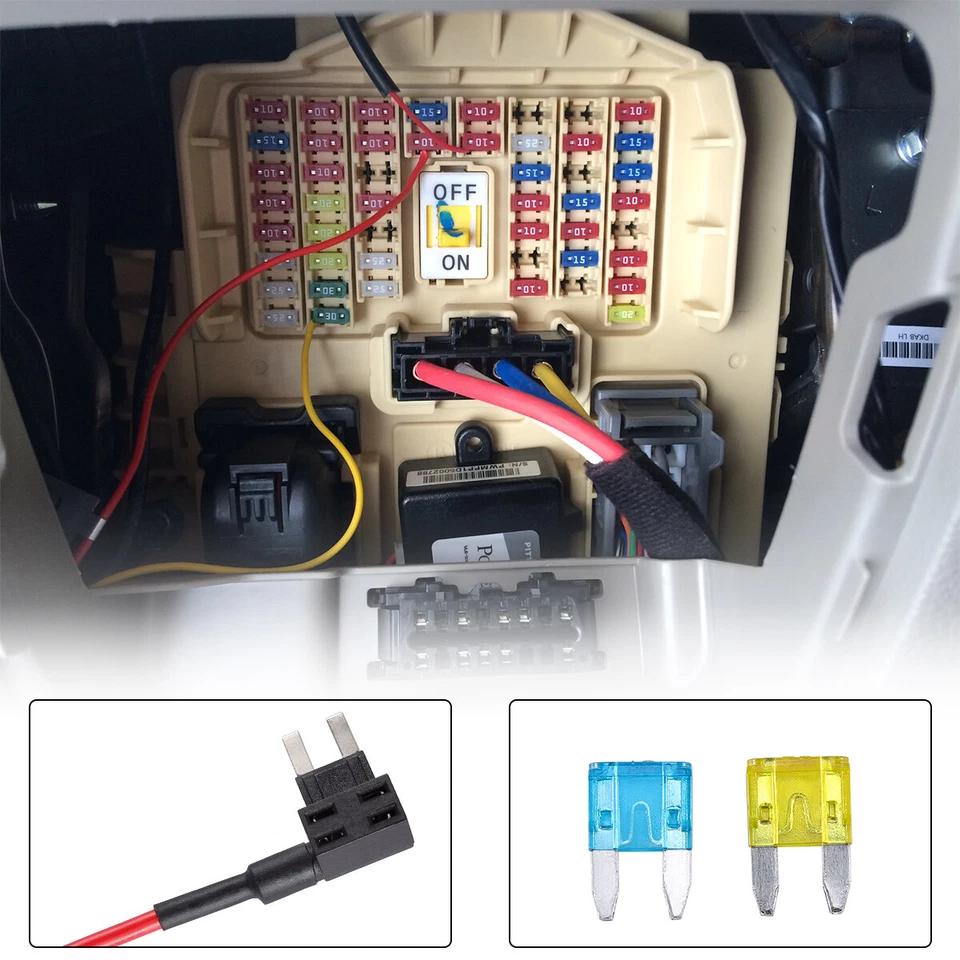 30Pcs Fuse TAP ADAPTER KIT 12V 15 Amp 20Amp Car Add-a-circuit Mini ATM APM Blade - Image 3 of 4