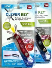Clever Key Organizer AS SEEN ON TV - Holds Up To 12 Keys 2 PACK DEAL 