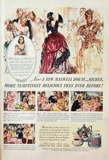 1940 Maxwell House Coffee Vintage Ad When Beauty and Chivalry Met