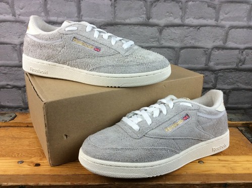 GREY HAIRY SUEDE GREY TRAINERS RRP 