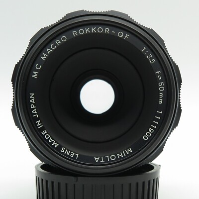 Minolta MC Macro Rokkor-QF f/3.5 50mm - Boxed - Excellent vintage
