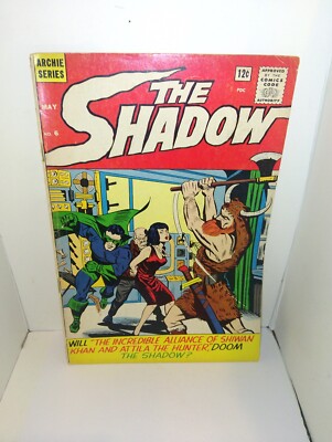 Archie Series THE SHADOW #6 May 1965- Shiwan Khan & Attila The Hunter