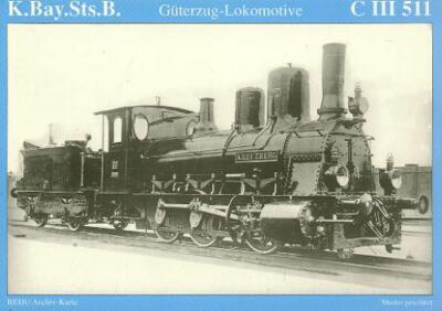 AK · Dampf-Lok C III -511- ''Kreuzberg'' - KBayStsB  (22.04)