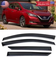 Out-Channel Window Visor Sun Vent Rain Wind Guard Shade Fit 18-Up Nissan Leaf