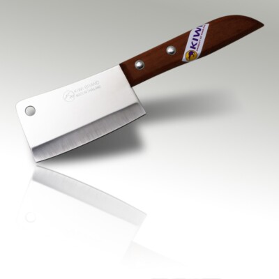 KITCHEN UTILITY 3'' SMALL CLEAVER KNIFE WOOD HANDLE, Kiwi #504 ( pack of 6 )
