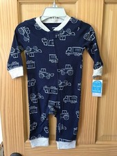 New Carter's Construction Cotton Pajama PJs Footless Sleeper Baby Boy Infant
