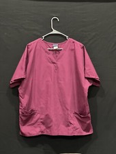 Cherokee Workwear Women's V-Neck Scrub Set - 4700 - Pink/Fuchsia SZ XL