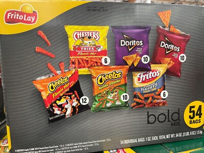 Frito-Lay Bold Mix Variety Pack Chips and Snacks (54 ct.) ~ 3 lbs