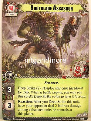 Warhammer 40000 Conquest LCG - #096 Sootblade Assashun - Against the Great Enemy