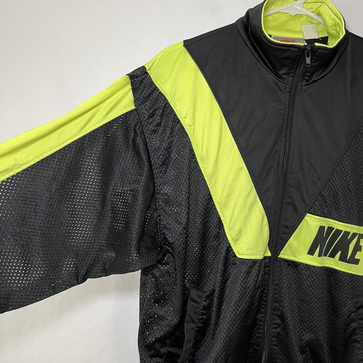 Vintage 80s 90s Nike Full Zip Mesh Track Jacket Mens Medium