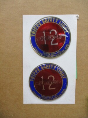 Trippe Light Prestige Badges Pierce Arrow 12  1.5 inches (pair)