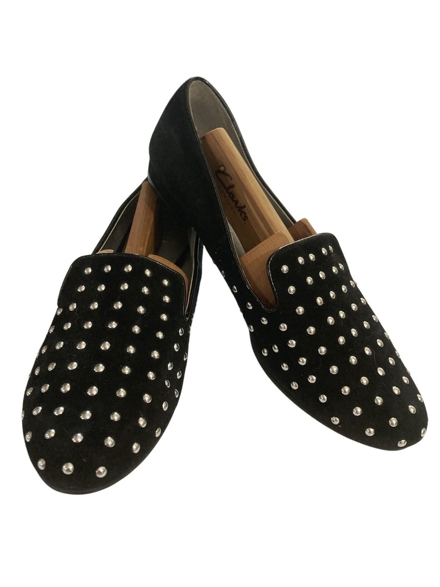 Black Suede Loafers with Silver Accents Sam Edelman | Shoes | Sam Edelman Black Suede Loafers With  main image 2