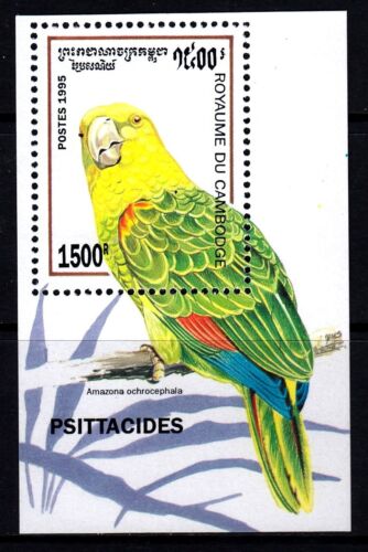 Cambodia 1995 Parrots Mint MNH Miniature Sheet SC 1442 - Picture 1 of 1