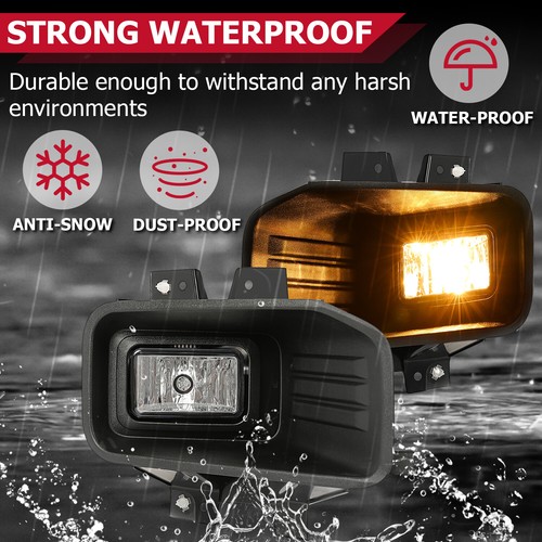 Luces antiniebla halógenas luces de conducción izquierda y derecha con bombillas para Ford F-150 2018-2020 - Imagen 5 de 24