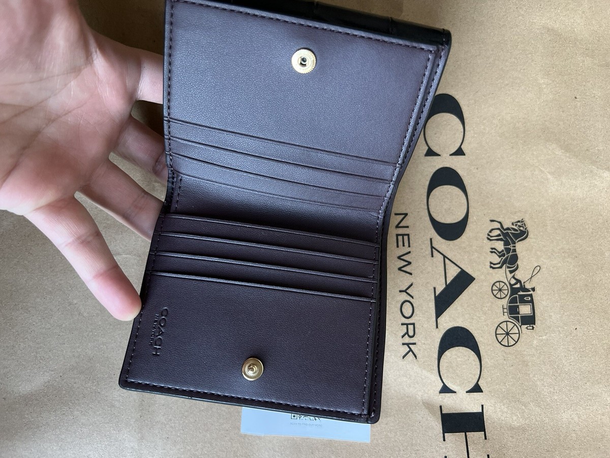 COACH Small Morgan Wallet 二つ折り財布 CM263 Coach CM263 Small Morgan Wallet IN Black for sale online | eBay