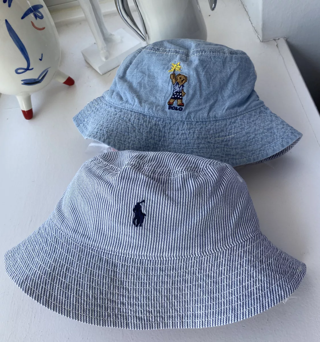 Ralph Lauren Boys Reversible Bucket Hat Age 2-4 Years Bnwt