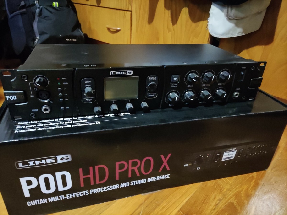Line 6 POD HD Pro X Rackmount Multi-Effect and Amp Modeler + FBV