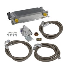 Kit de enfriador de aceite de motor universal AN10 15 filas + kit adaptador de reubicación de filtro de aceite