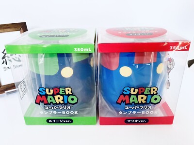 Nintendo Super Mario Luigi Vacuum Insulated Tumbler 2pc Set Stainless Official