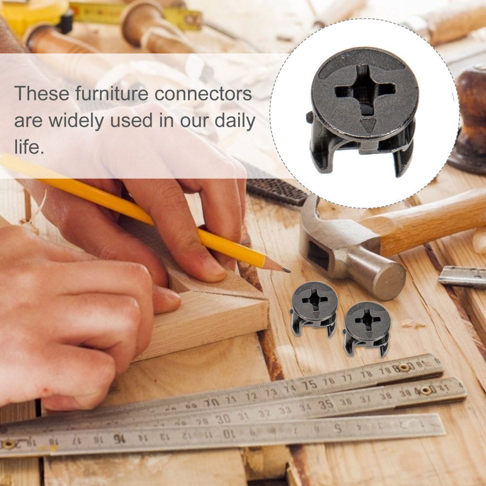 100 Sets Cam Lock Connecting Fastener Lock Nut eBay