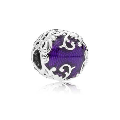 Pandora Beauty Royal Pendant 797607EN13 Silver Purple Enamel New Original  - Main Image