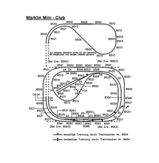 Märklin Z  Gleisset für Noch 85880 106-teilig Neuware