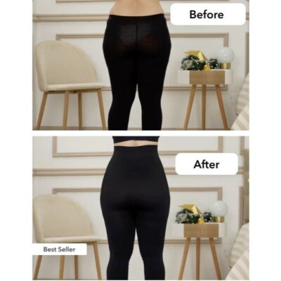 Shapermint High Waisted Shaping Leggings Size Large Womens NWT Shapewear Black
