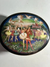 VTG 1992 ARDLEIGH ELLIOTT & SONS Russian Music Box Ballet SWAN LAKE Lot #443