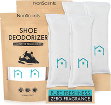 Shoe Deodorizer 2-Pack 4 Count - Odor Eliminator, Air Freshener, Smell Absorbe