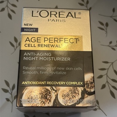 L Oreal Age Perfect Cell Renewal Anti-Aging NIGHT Moisturizer 1.7 oz