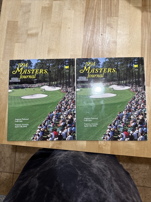 1994 Masters Journal Lot Of 2