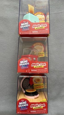 Zuru Mini Marken Magic Cook Küche Popcornmaschine, Toaster, Waffeleisen ALLES NEU