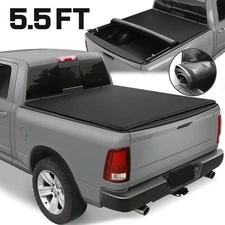 5.5FT Tonneau Cover Soft Roll-up  for 2015-2025 Ford F-150 Truck Bed Cover
