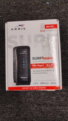 ARRIS SB6183 686 Mbps Cable Modem, White, OBN - X1