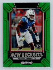 2025 Panini Prizm Draft Pick New Recruits Princely Umanmielen #14 Green Prizm RC