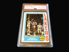 1974 Topps Basketball Autographed Connie Hawkins HOF LA Lakers Card Auto PSA/DNA