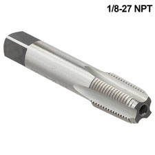 1/8- 27 NPT HSS Taper Pipe-Tap Standard High-Speed Steel Thread Tap Repair Tool