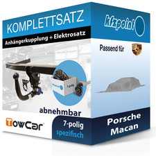 Für Porsche Macan 02.24- TOWCAR Anhängerkupplung abnehmbar + 7polig E-Satz neu