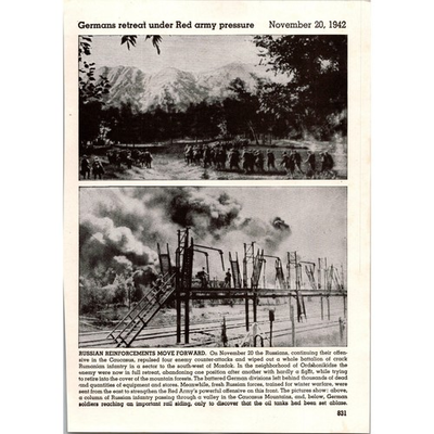 #ad Germans Retreat Under Red Army Pressure On November 20 1944 WWII Picture SI11 $13.50