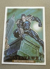 2024 Skybox Marvel Masterpieces '92 Platinum Canvas Parallel #11 DARKHAWK