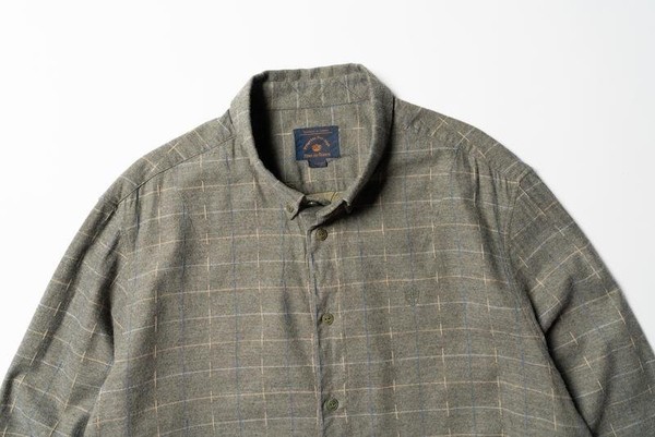 Men Blue de Gênes Shirt Grey Cotton Blend L