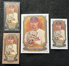 Lot Of 4- Shane Bieber 2024 Allen & Ginter #341 - Black Mini/Gold Mini/Mini/Base