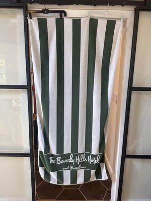 RARE Vintage The Beverly Hills Hotel and Bungalows Beach Towel Vintage Large 66 